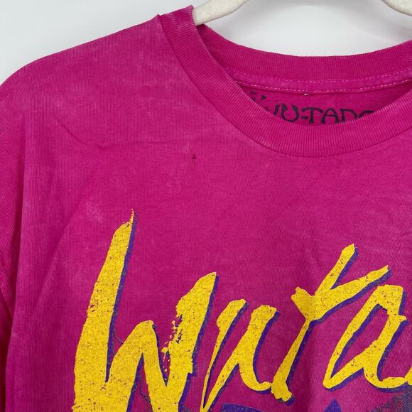 Wu-Tang Clan Live At The Fever II The Bronx T-Shirt Hot Pink Acid Wash Large - Picture 3 of 5